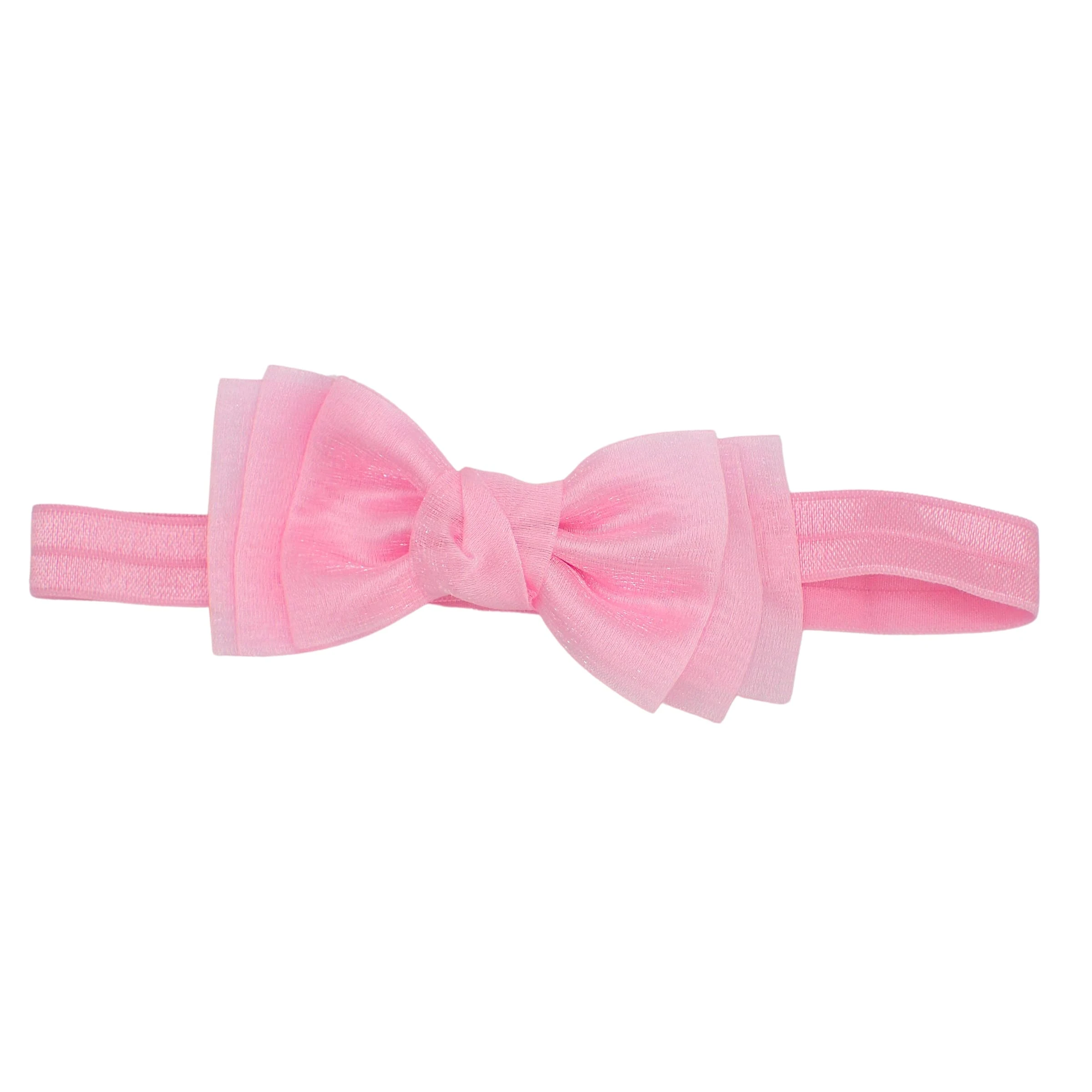 Topkids Accessories Hair Bow clip Headbands for Girls, Baby Headband, Hair Accessories for Girls, Baby Hair Accessories, Hair Accessories for Women, Bow Clip (Pink 2)