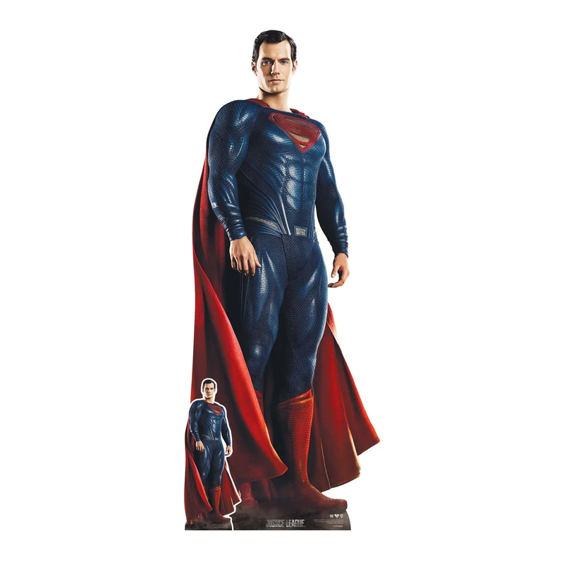 Star Cutouts SC4189 Superman Henry Cavill Cape Lifesize Cardboard Cutout With Mini Superman - Image 1