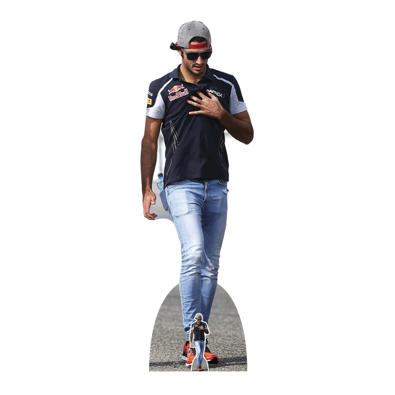 Star Cutouts CS1045 Carlos Sainz Lifesize Cardboard Cutout With Mini Racing Driver