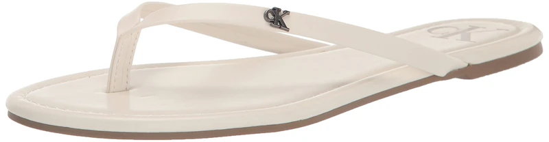 Calvin Klein Women's Crude Flip-Flop, Chic Cream 150, 5 UK
