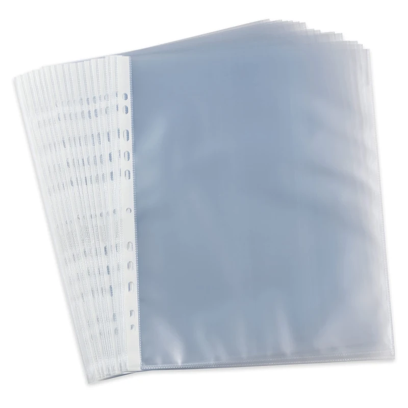 12 Bags of 200, Perforated, Neutral, A4, polypro, Coated, Thickness 4/100, colourless