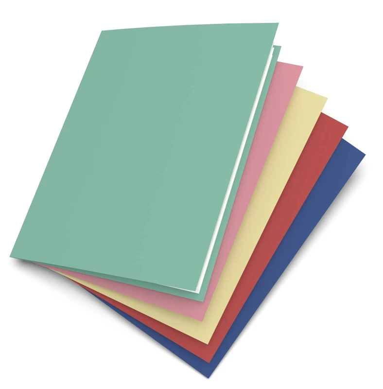OXFORD Pack of 30 Document Folders 24 x 32 cm Card Cover 240 g Assorted Colours