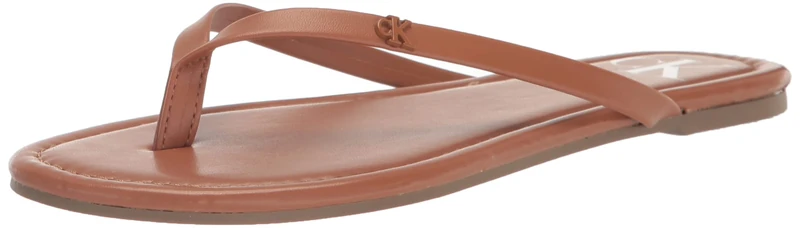 Calvin Klein Women's Crude Flip-Flop, Luggage 120, 4 UK
