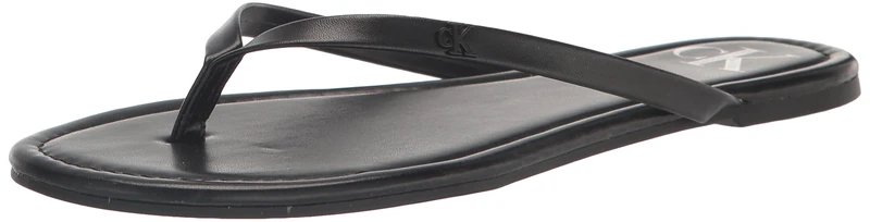 Calvin Klein Women's Crude Flip-Flop, Black 001, 2 UK