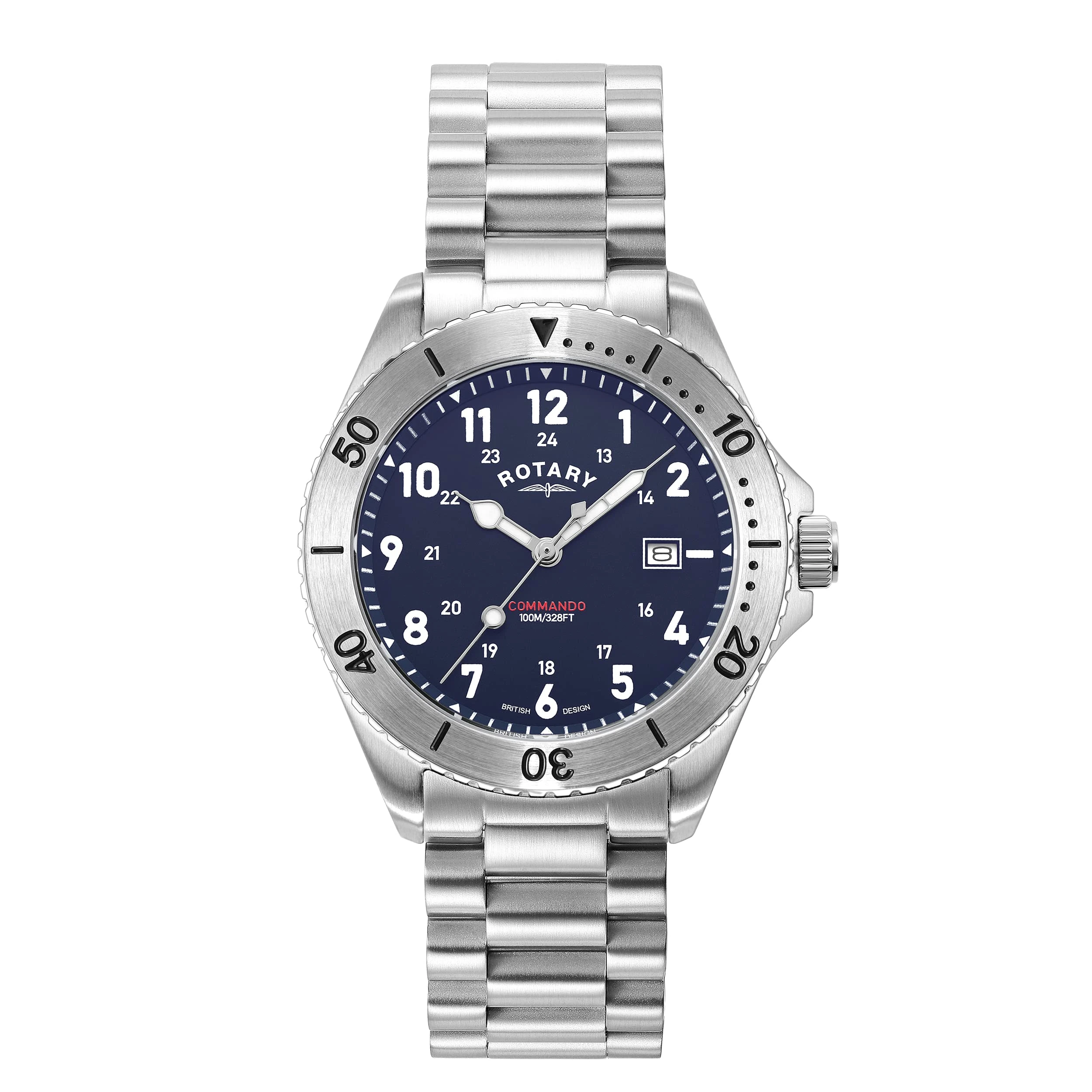 Rotary Commando Gents Watch (GB05475/52 Navy Blue)