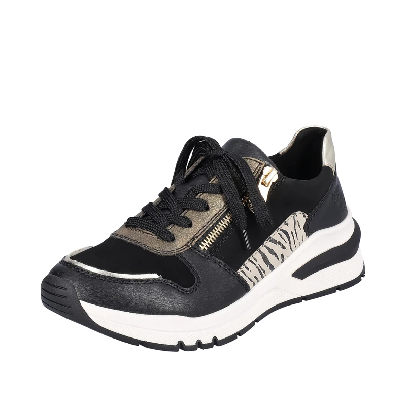 Rieker Women's M6616 Trainers, Black (Black Combo), 36 EU X-Weit - Image 1