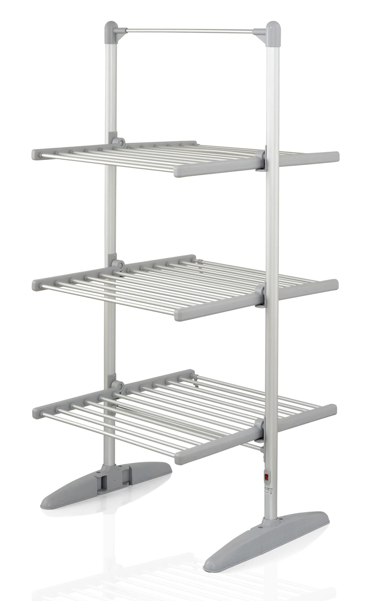 Swan Electric Clothes Dryer, Three-Tier Airer, Energy-Efficient, Compact & Easy Storage, Aluminium, SH26010N, Silver