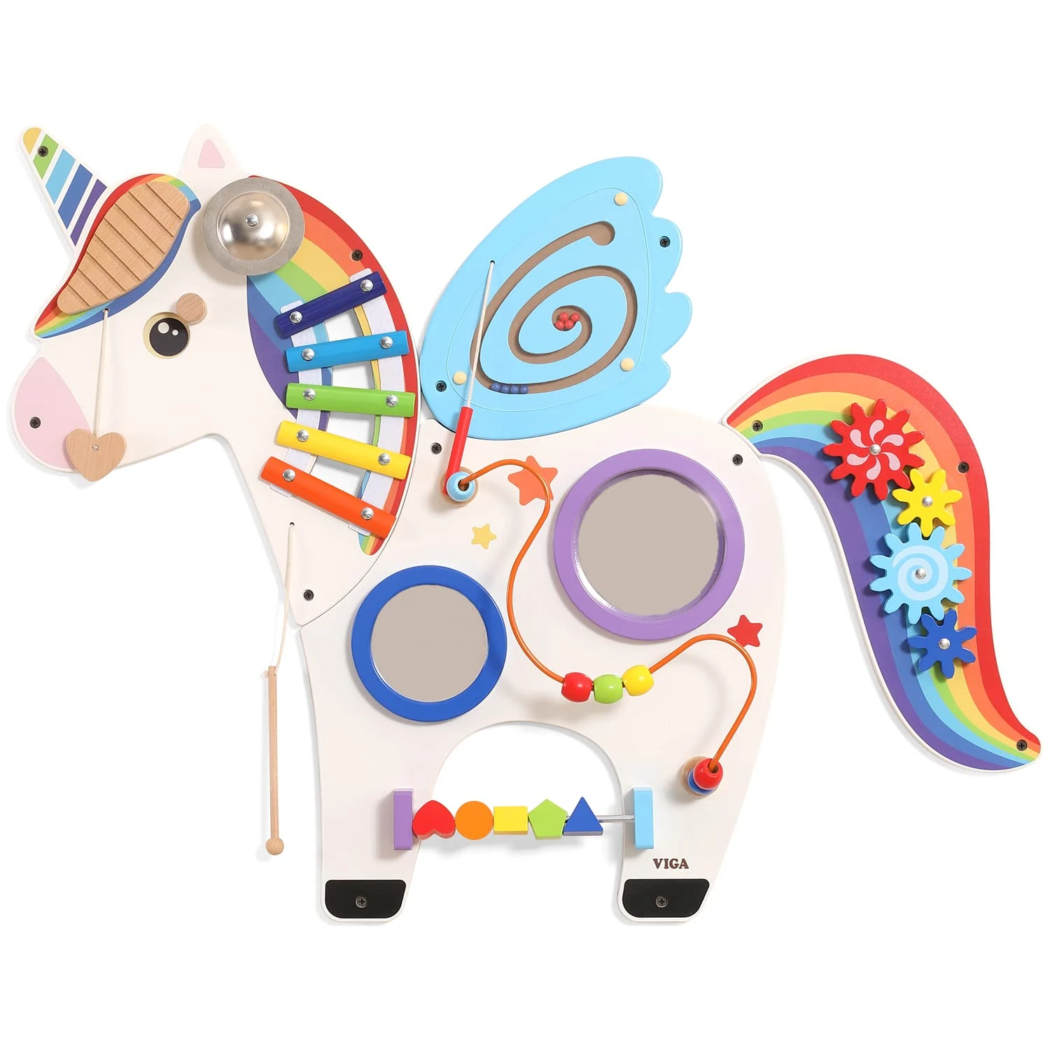 VIGA 44654 Toys – Wall Activity Panel – Unicorn
