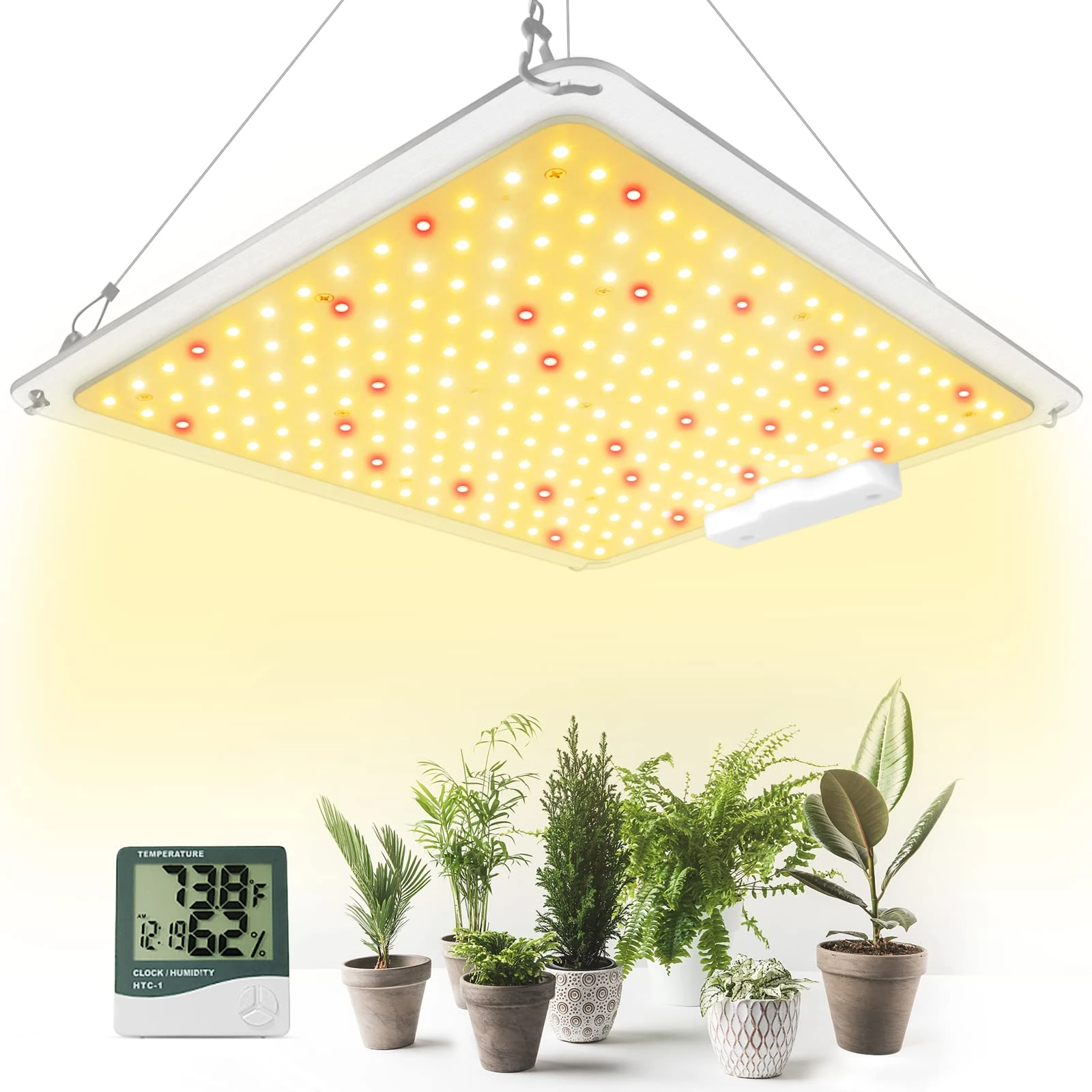 GERYLOVE SP1000 2024 Newest Grow Light Plant Grow Light Full Spectrum with 234pcs LEDs for Hydroponic Indoor Plants Seeding Veg and Flower Growing Lamp 30x24x4.96cm