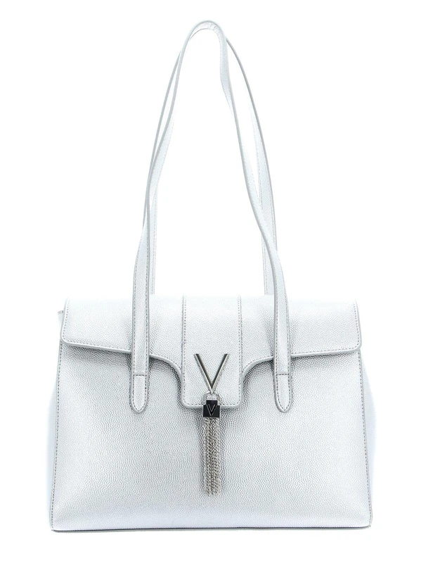 Valentino Women's Divine Satchel, Silver, Talla ÚNICA
