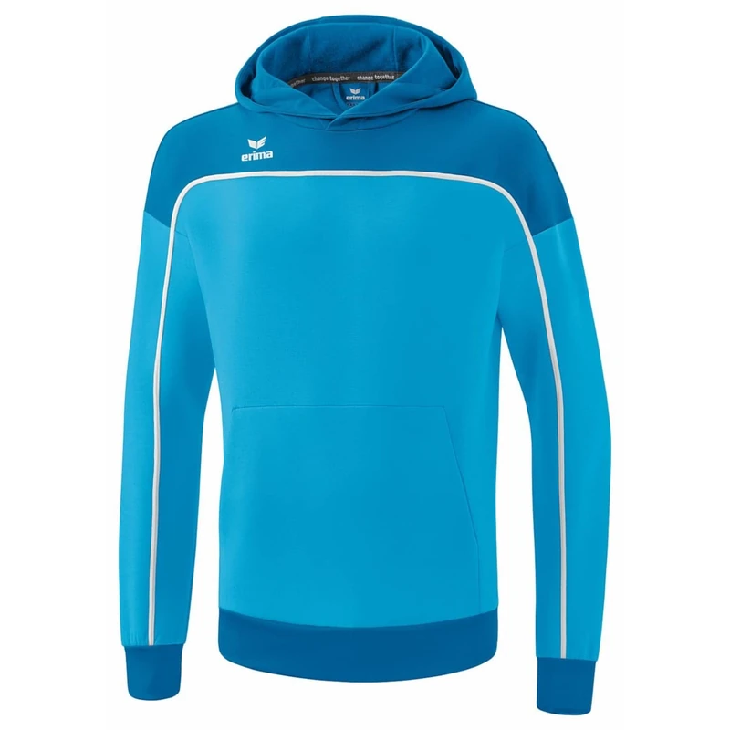 Erima Men's „CHANGE hooded sweatshirt, curacao/mykonos/white, S - Image 1