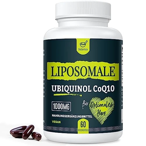 Liposomal Ubiquinol Vegan CoQ10 1000 mg, 60 Count (Pack of 7)