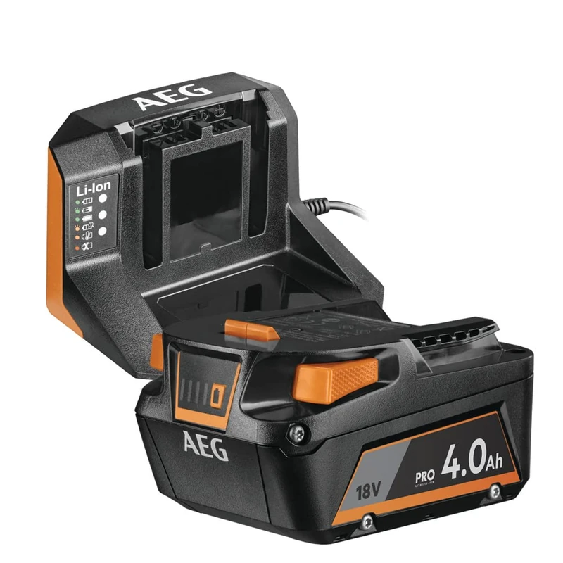 AEG 18V Pro18V SETL1840S 4Ah Battery Starter Kit Battery and Charger