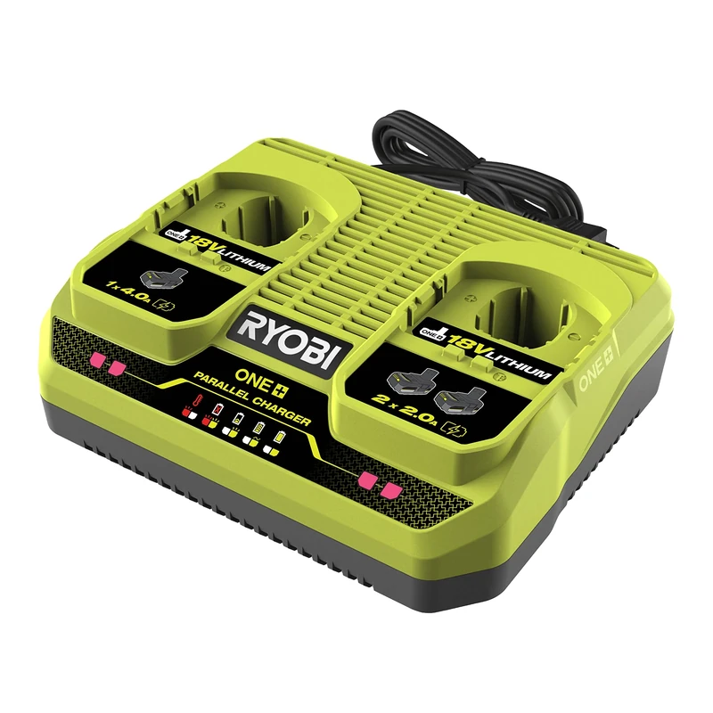 Ryobi RC18240 Dual 18V ONE+ Wireless Charger - 2 Ports (4A & 2A)