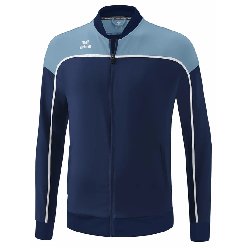 Erima Unisex Kid's Change Functional Presentation Jacket, New Navy/Faded Denim/White, 152