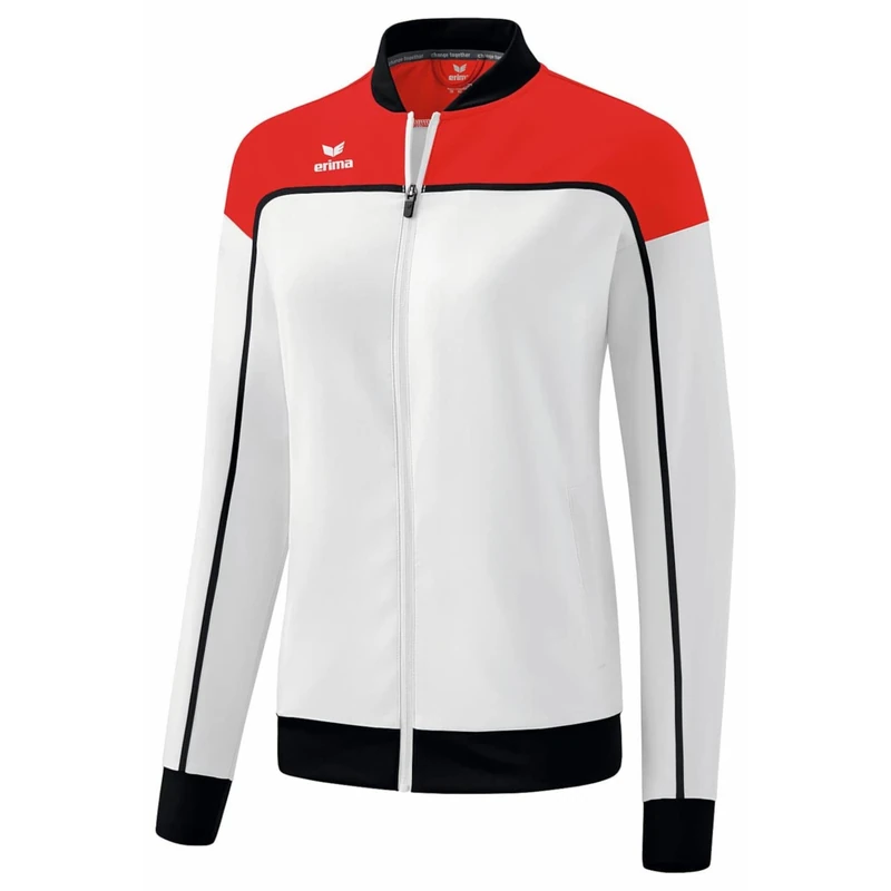 Erima Women's Change Functional Presentation Jacket, White/Red/Black, 36