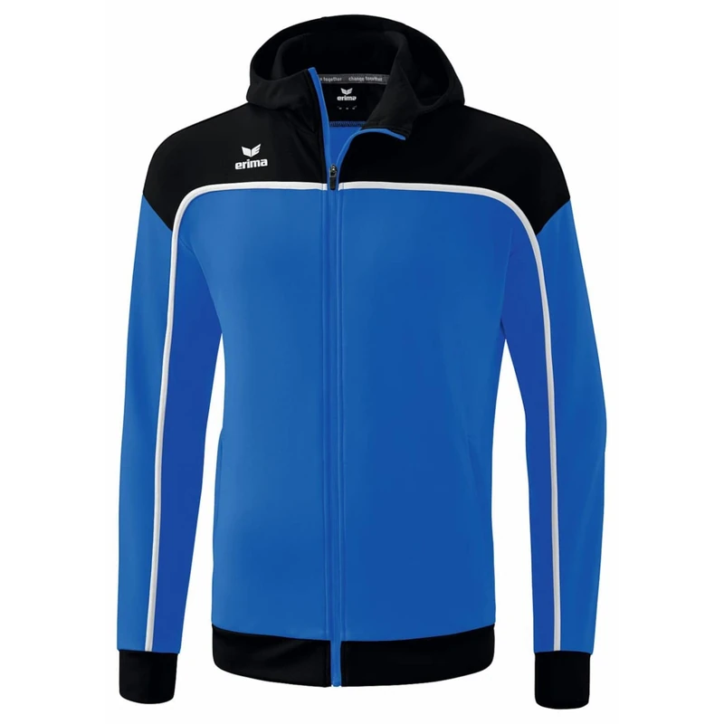 Erima Men's Change Training Jacket with Hood, New Royal/Black/White, XXL