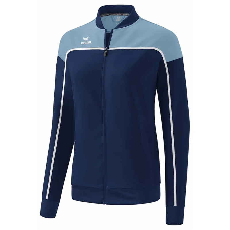 Erima Women's Change Functional Presentation Jacket, New Navy/Faded Denim/White, 38