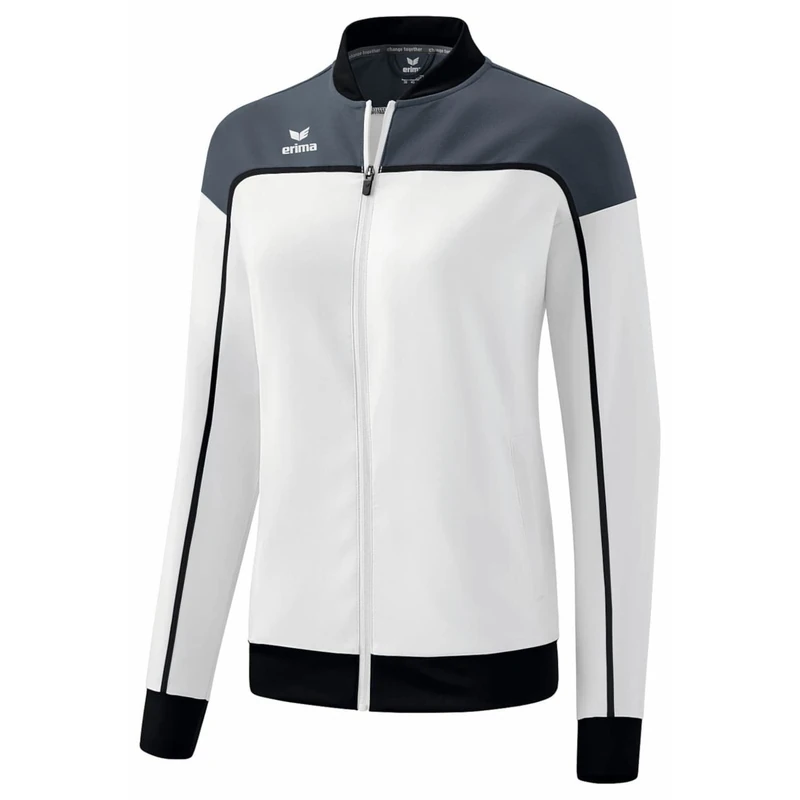 Erima Women's Change Functional Presentation Jacket, White/Slate Grey/Black, 42