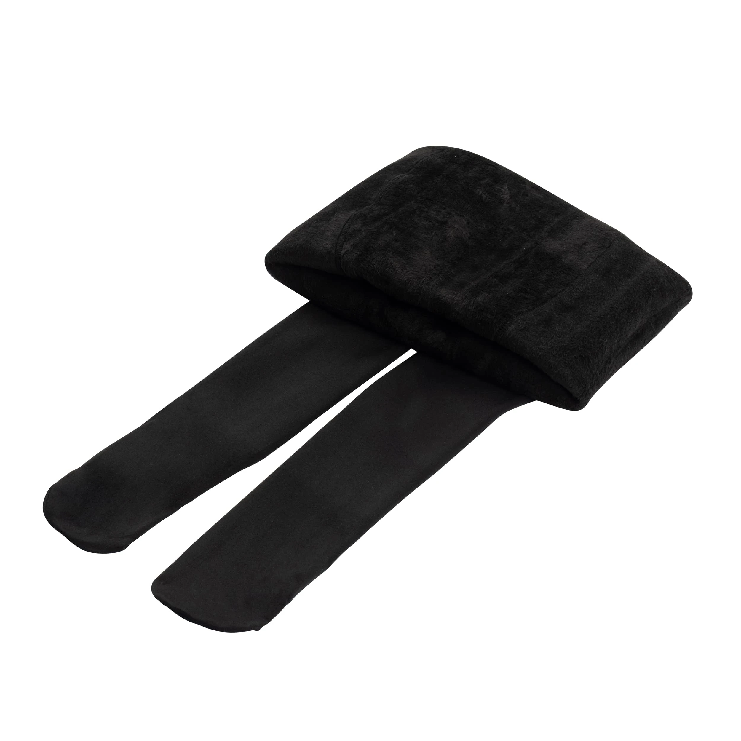 Drelaar Fleece Lined Winter Thick Leggings for Women High Waist Warm Thermal Tights Black Socks