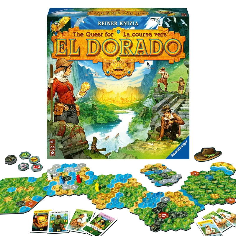 Ravensburger The Quest for El Dorado - Strategy Board Game for Kids and Adults Age 10 Years Up - 2 to 4 Players