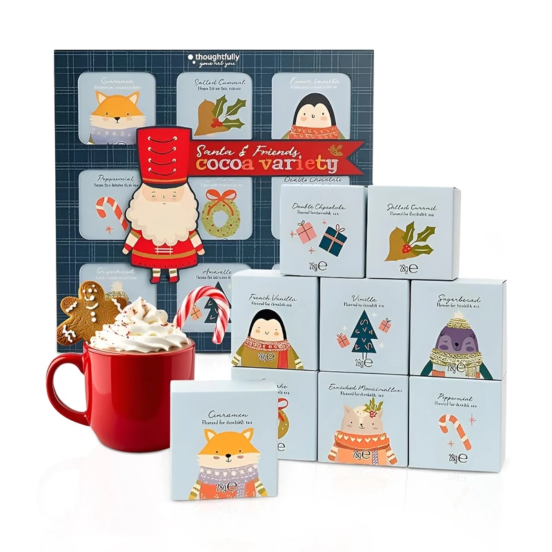 Assorted Flavour Hot Chocolate Gift Set for Stocking Fillers (Mixed Flavours)