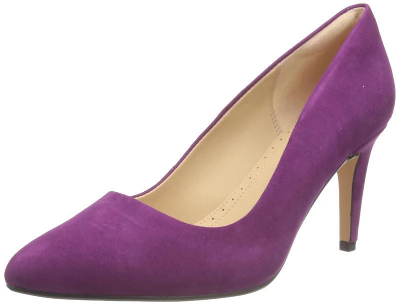 Clarks Women's Laina RaePumps, Purple Suede, 3 UK