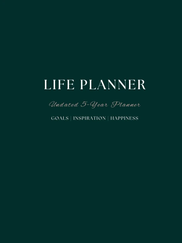 Life Planner: Undated 5-Year Goal Planner