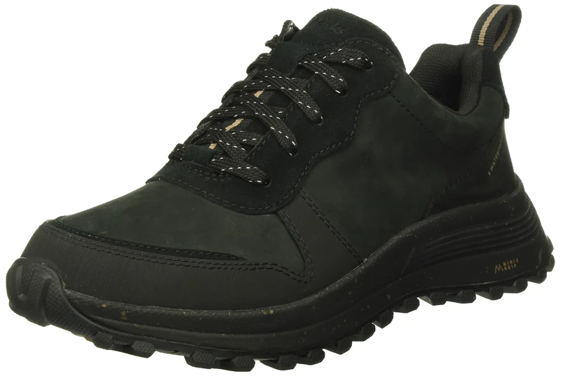 Clarks Women's ATL Trek Free WP Sneaker, Black Nubuck, 2.5 UK