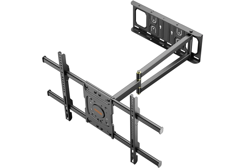 WHYFONE Long Arm TV Wall Bracket with 25.6 Inch Extender, 90 Degree Swivel & Tilt TV Mount, Fits 32-70 inch TVs, 35kg Load, Max VESA 600 x 400mm