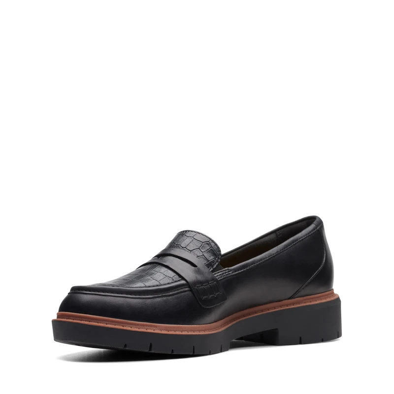 Clarks Westlynn Ayla Womens Black Leather, 7.5