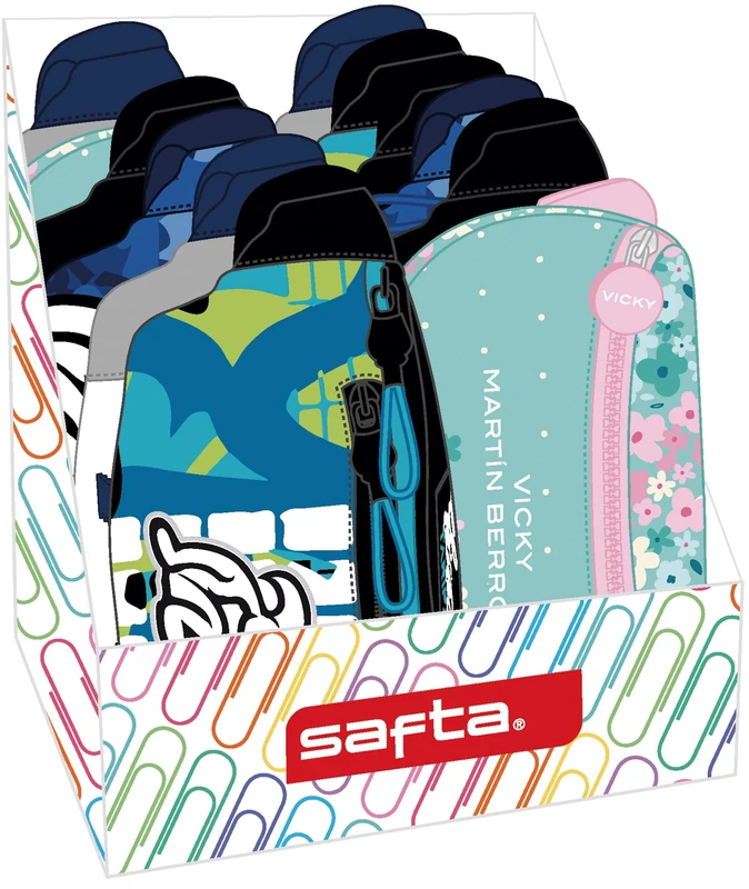 SAFTA - Display for Waist Bags, 26 x 23 x 29 cm, Sturdy, Lightweight, Durable, high Quality, Multi-Coloured, Multicoloured, Estándar, Casual