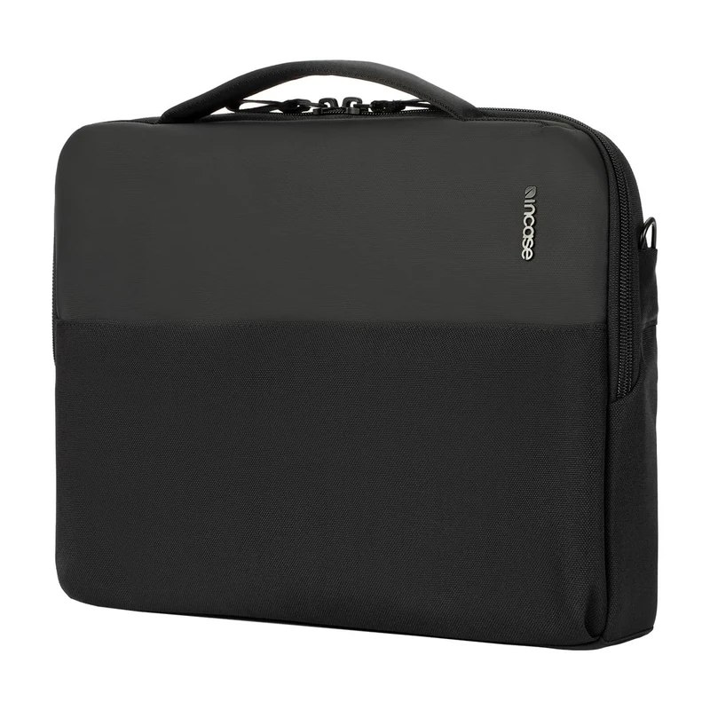 Incase A.R.C. Brief with ReSpun 100% Recycled Polyester – RFID-Blocking Tech, Easy Access, Internal Organization, Zippered Front Slip Pocket, Padded Laptop Compartment for Up to 14” PC/Mac, Black