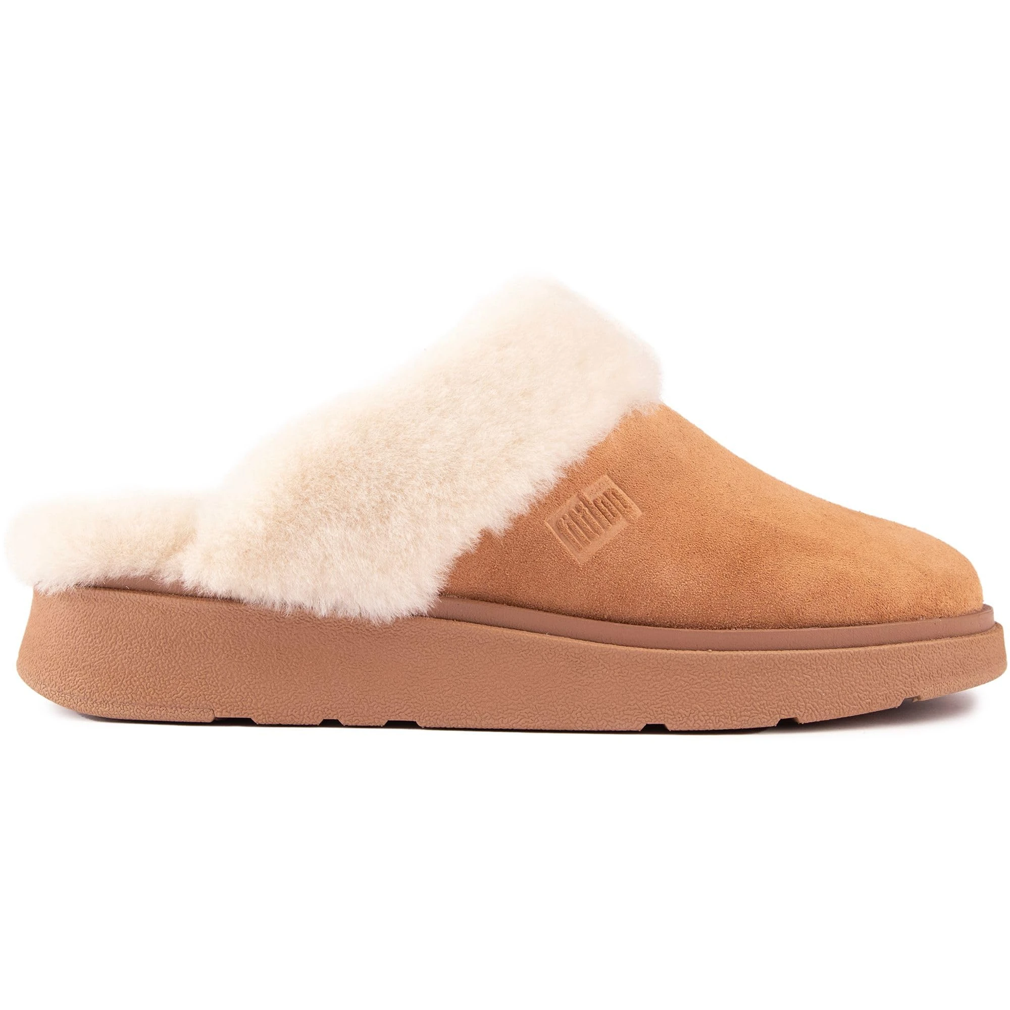 Fitflop Gen-FF shearling-Collar Suede Slippers