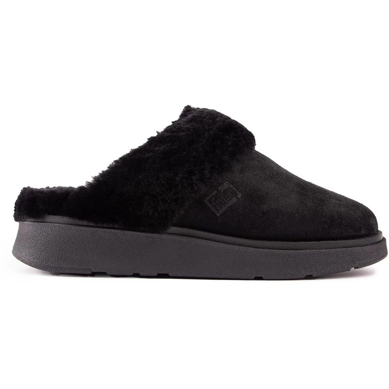 Fitflop Gen-FF shearling-Collar Suede Slippers
