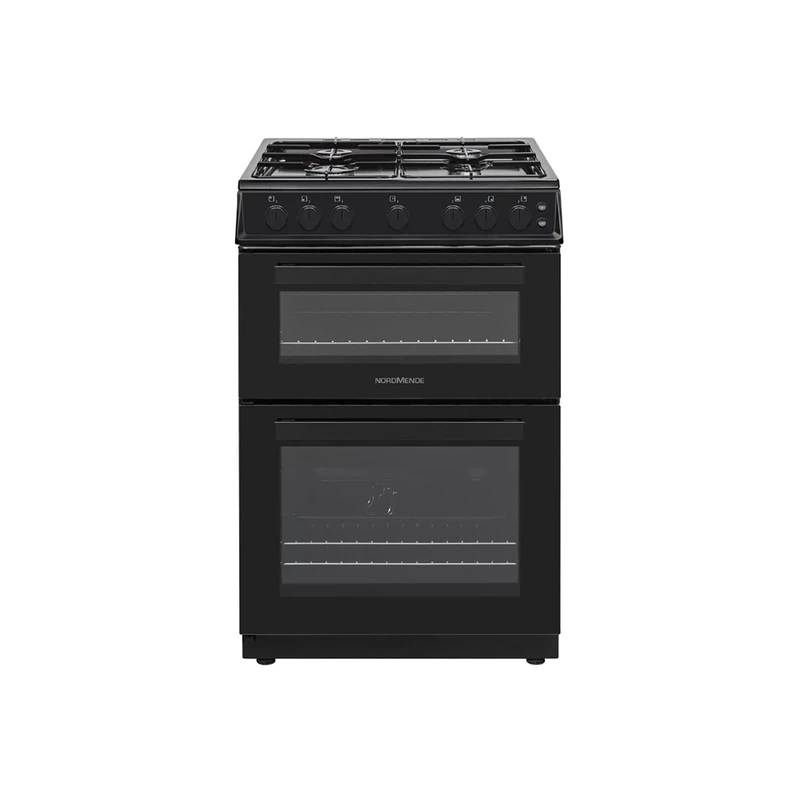 Nordmende 60cm Double Cavity LPG Cooker - Black
