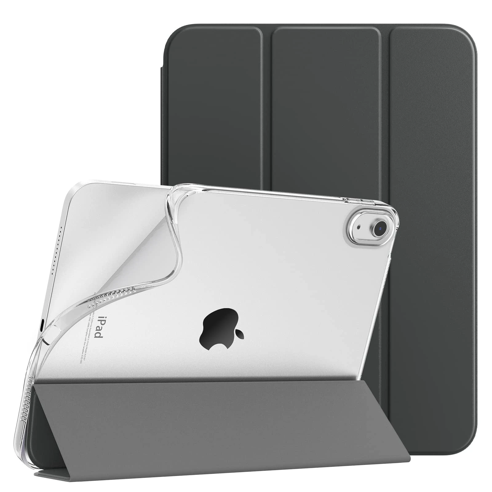 TiMOVO Case for iPad (A16) 11th Generation 11 Inch 2025, iPad 10th Generation Case 10.9 Inch 2022, Slim Soft TPU Translucent Frosted Back Cover for 11th/10th Gen, Auto Wake/Sleep - Space Gray