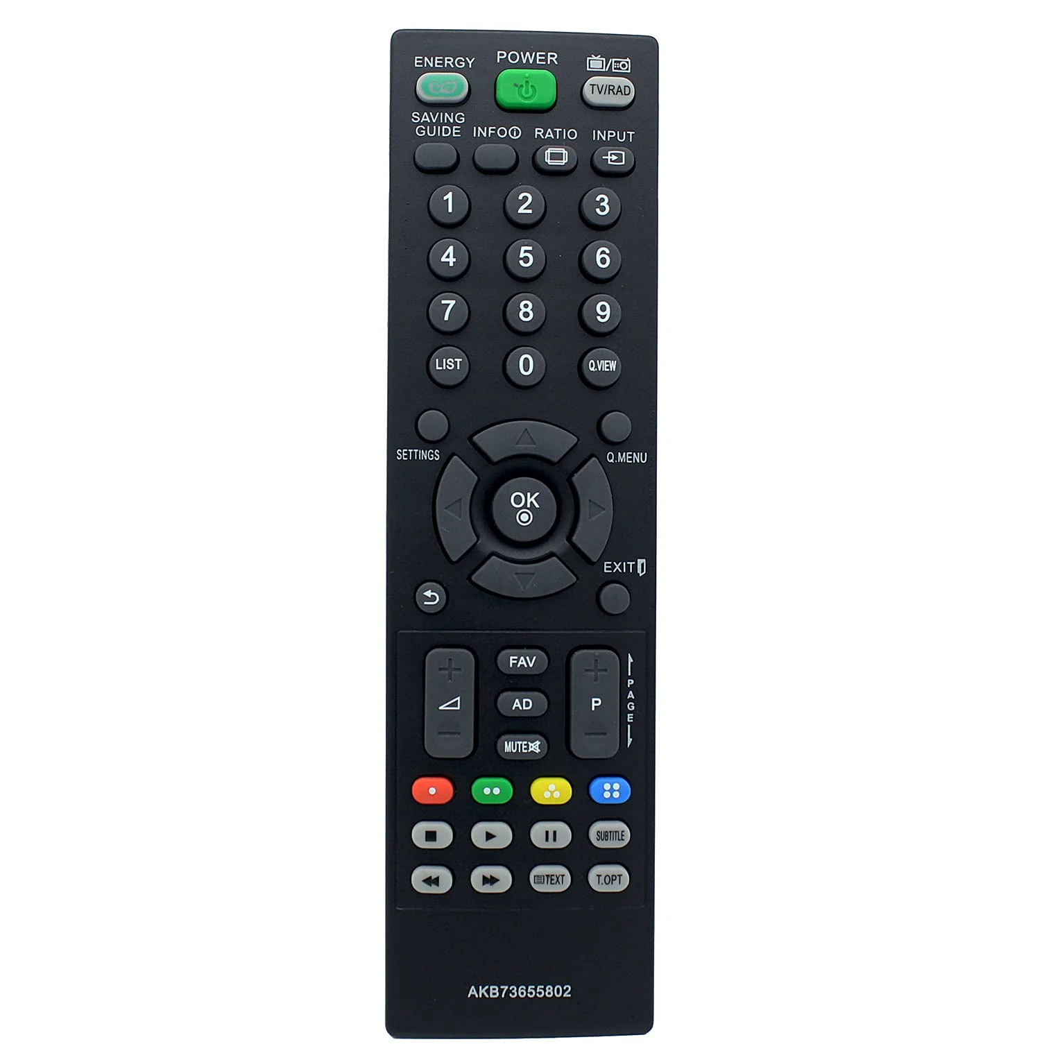 AKB73655802 Remote Control Replacement for LG LED LCD TV 19LS3500 19LS3500ZA 22LS3500 26LS3500 32LS5600 32CS460 32LS3500 37LS5600 42LS3450 42LS5600 42LS5600-ZC 42PA4500 42PA4500ZF 47LS5600