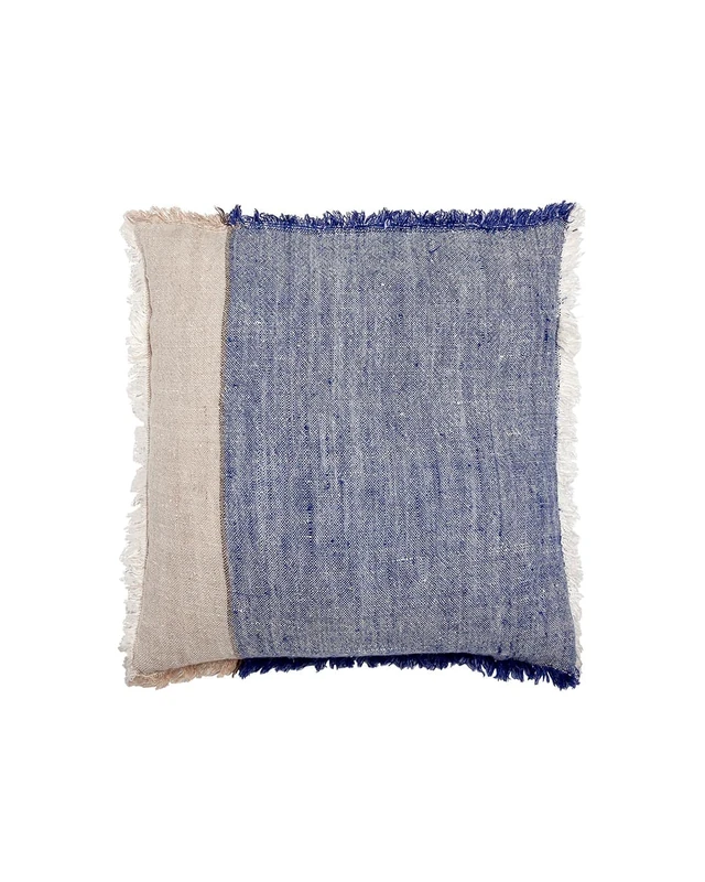Dareels LEMOOR Fringes Blue 50 Cushion Cover