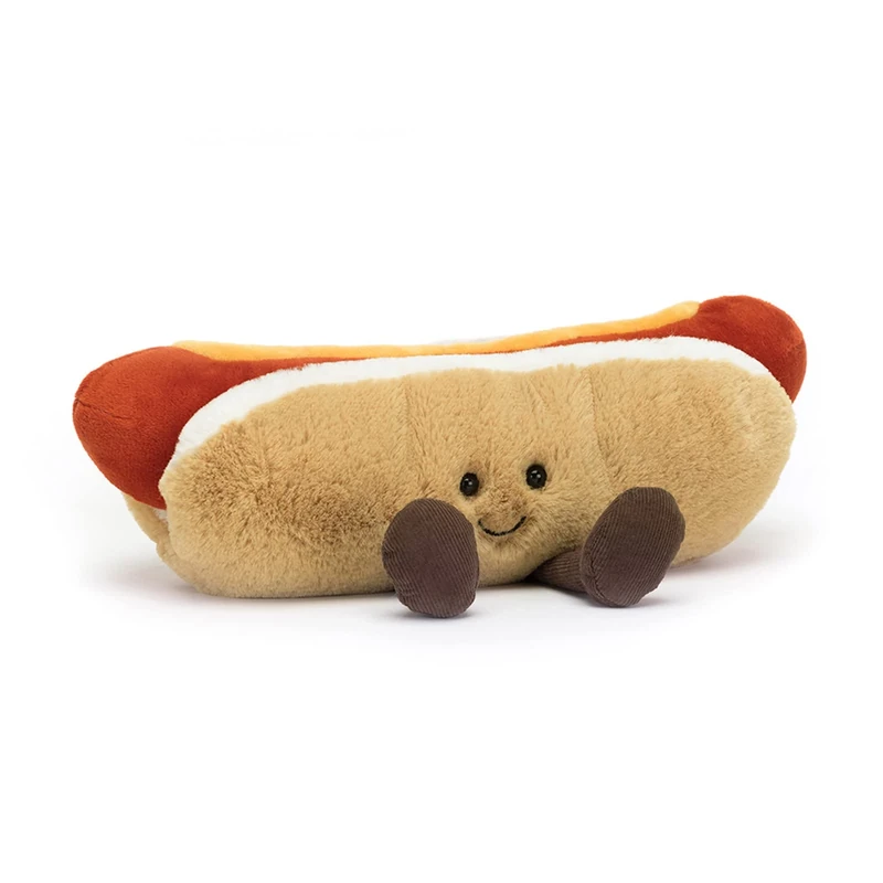 Jellycat Amuseable Hot Dog Collectable Plush Decoration - Large - Image 1