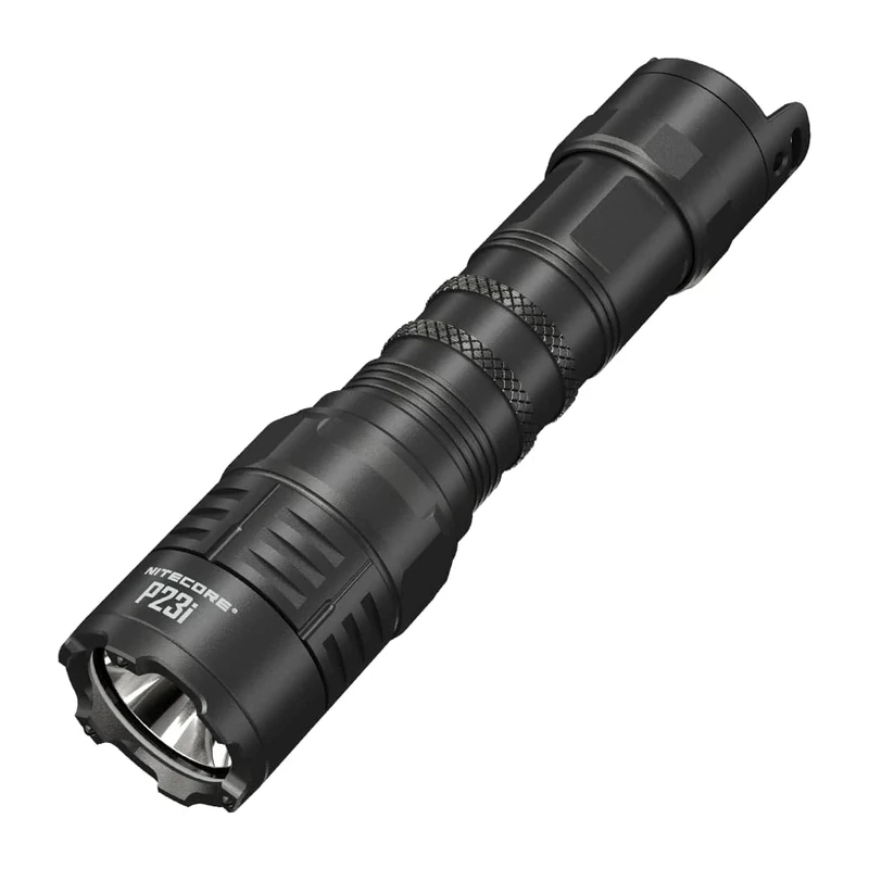 Nitecore P23i Long Range Flashlight -3000 lumens, 512 Yard thow, NL2150HPi High Performance Battery & Eco-Sensa Keychain Light, Black
