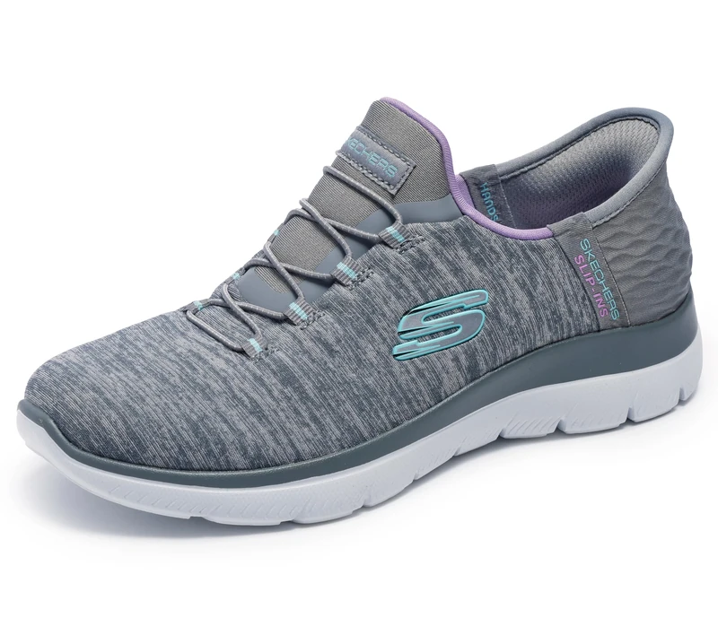 Skechers Women's Summits Dazzling Haze Sneaker, Gray, 6.5 UK