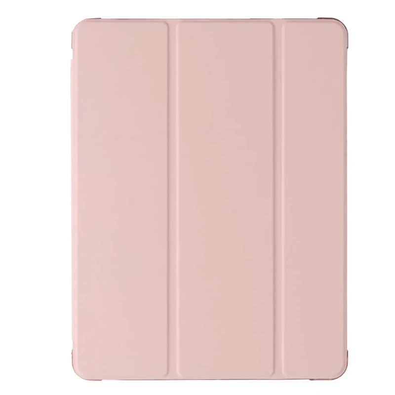Compatible with iPad (10.2 inch) Tablet Protective Case, Y Shaped Folding Case with Pen Slot, Can Support, Pink