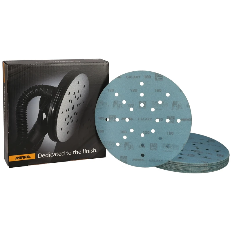 Mirka Galaxy sanding paper 225mm Hook & Loop grit 180 / for long-neck sanders / 25 sanding discs