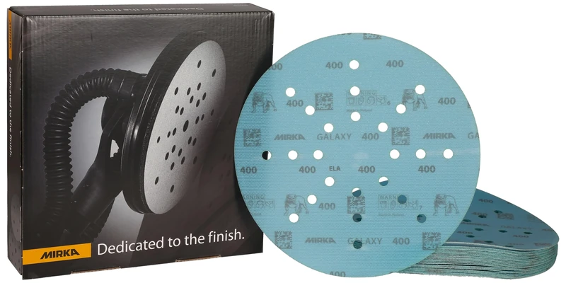 Mirka Galaxy sanding paper 225mm Hook & Loop grit 400 / for long-neck sanders / 25 sanding discs