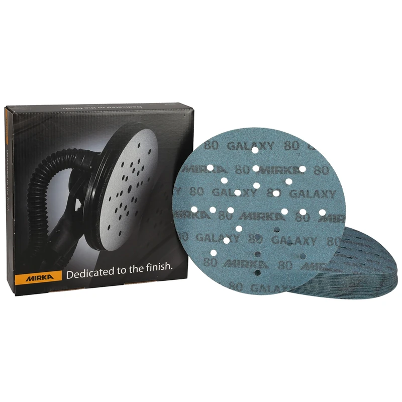 Mirka Galaxy sanding paper 225mm Hook & Loop grit 80 / for long-neck sanders / 25 sanding discs