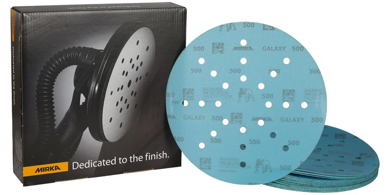 Mirka Galaxy sanding paper 225mm Hook & Loop grit 500 / for long-neck sanders / 25 sanding discs