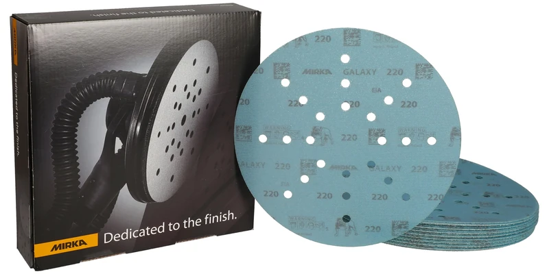 Mirka Galaxy sanding paper 225mm Hook & Loop grit 220 / for long-neck sanders / 25 sanding discs