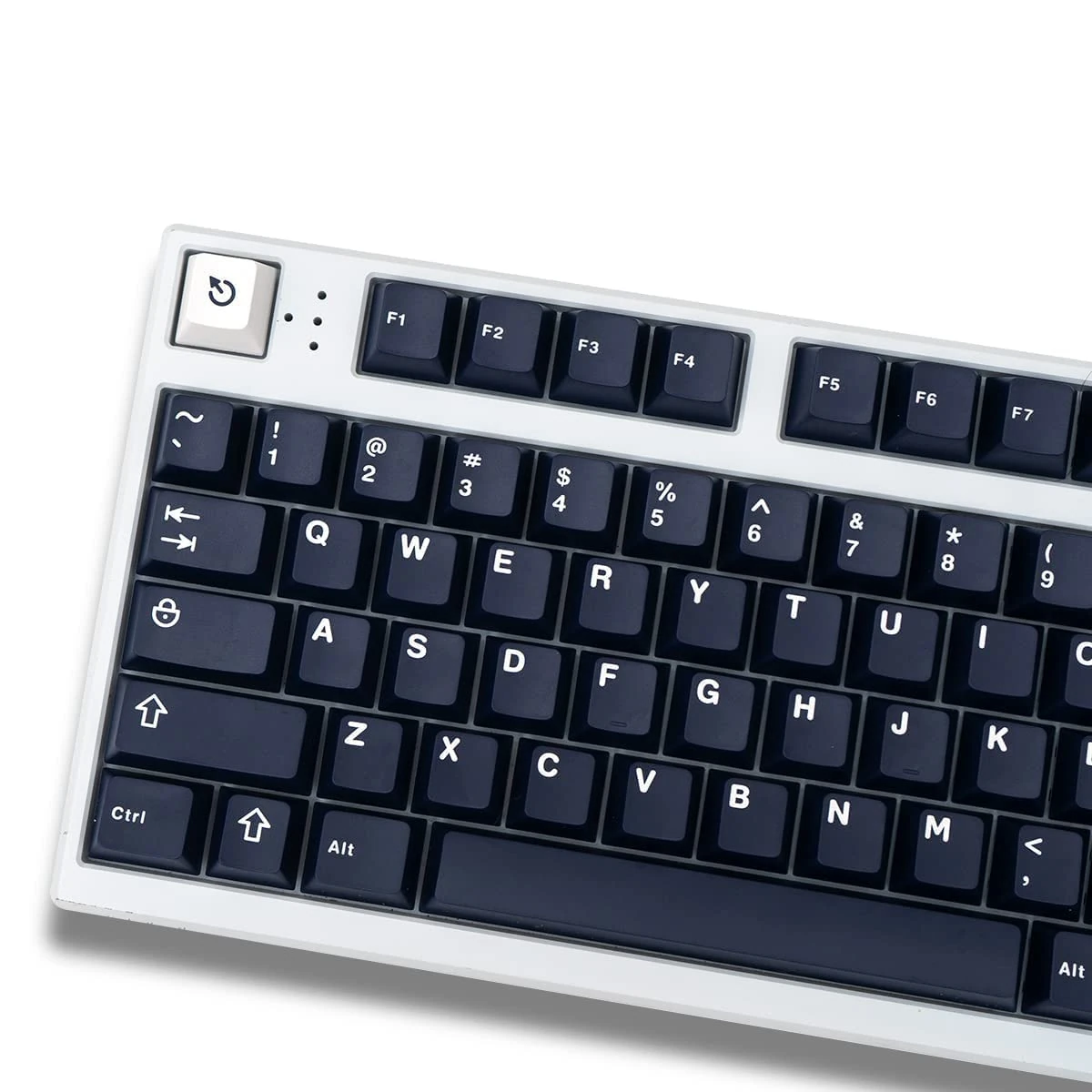 mintcaps Deep Navy Blue Keycaps Set Cherry Profile Doubleshot 132 Keys Custom Keyboard Keycaps for Cherry MX Gateron Kailh Switches Mechanical Keyboards