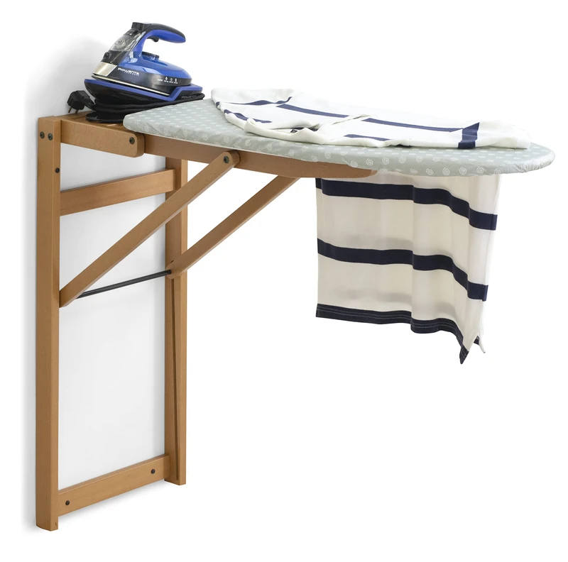 633 Jolly Wooden Wall Ironing Board - Lockable - Cherry Finish AR-It The Heart of Wood